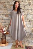 Salcombe Cotton Cocoon Dress Mocha