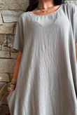 Salcombe Cotton Cocoon Dress Mocha