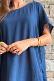 Salcombe Cotton Cocoon Dress Navy