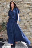 Samba Cotton Skirt Navy