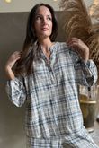 Santa Fe Check Hugh Shirt Baby Blue
