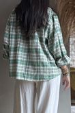 Santa Fe Check Hugh Shirt Soft Jade