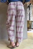 Santa Fe Check Relaxed Barrel Pant Candy