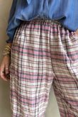 Santa Fe Check Relaxed Barrel Pant Candy
