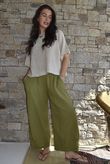 Mimi Pillow Cotton Quirky Pant Olive