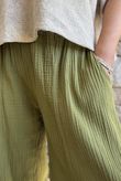 Mimi Pillow Cotton Quirky Pant Olive