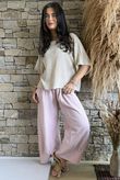 Santos Cushion Cotton Quirky Pant Rose
