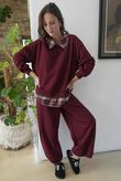 Scamp Demi Bloom Pant Burgundy