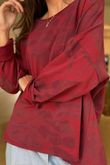 Shadow Bloom Sweatshirt Bordeaux