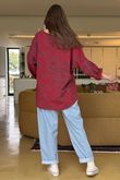 Shadow Bloom Sweatshirt Bordeaux