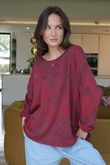 Shadow Bloom Sweatshirt Bordeaux