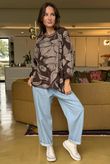 Shadow Bloom Sweatshirt Chocolate