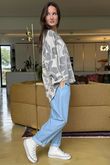 Shadow Bloom Sweatshirt Stone