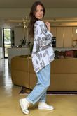 Shadow Bloom Sweatshirt White