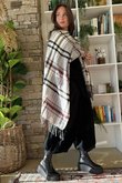 Shetland Plaid Shawl Print 2