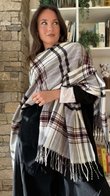 Shetland Plaid Shawl Print 2