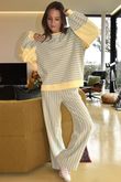 Shoreditch Stripe Lounge Flare Trouser Lemonade & Iceberg 