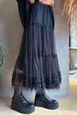 Simone Tulle Midaxi Skirt Black 