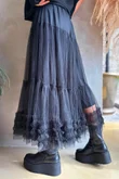 Simone Tulle Midaxi Skirt Black 