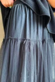 Simone Tulle Midaxi Skirt Black 