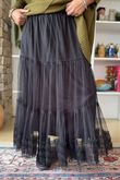 Simone Tulle Midaxi Skirt Black /40 =