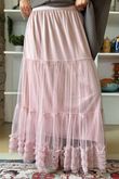 Simone Tulle Midaxi Skirt Rose /30 =