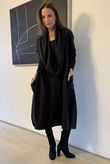 Sola Smart Tech Cowl Cocoon Dress Black 