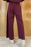 Soft Tech Sequin Wide Leg Pant Burgundy /15=