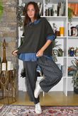 Sunday Morning 7/8 Barrel Pant Navy & Khaki