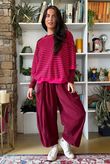 Sunday Morning Relaxed Sweatshirt Burgundy & Carmine
