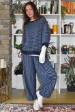 Sunday Morning Relaxed Sweatshirt Navy & Denim
