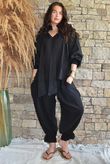 Sundaze Cheesecloth Bloomer Pant Black