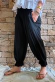 Sundaze Cheesecloth Bloomer Pant Black