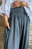 Sundaze Cheesecloth Bloomer Pant Charcoal