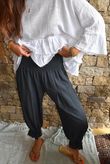 Sundaze Cheesecloth Bloomer Pant Charcoal