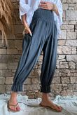 Sundaze Cheesecloth Bloomer Pant Charcoal