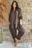 Sundaze Cheesecloth Bloomer Pant Chocolate