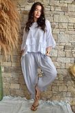 Sundaze Cheesecloth Bloomer Pant Cloud