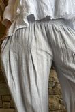 Sundaze Cheesecloth Bloomer Pant Cloud