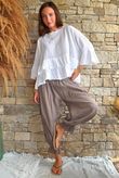 Sundaze Cheesecloth Bloomer Pant Mocha
