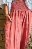 Sundaze Cheesecloth Bloomer Pant Soft Terracotta