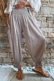 Sundaze Cheesecloth Chalk Stripe Bloomer Pant Calico