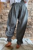Sundaze Cheesecloth Chalk Stripe Bloomer Pant Charcoal