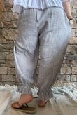 Sundaze Cheesecloth Chalk Stripe Bloomer Pant Cloud