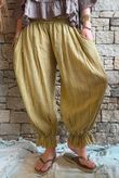 Sundaze Cheesecloth Chalk Stripe Bloomer Pant Soft Ochre