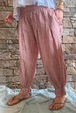 Sundaze Cheesecloth Chalk Stripe Bloomer Pant Soft Terracotta