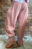 Sundaze Cheesecloth Chalk Stripe Bloomer Pant Soft Terracotta