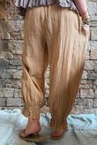 Sundaze Cheesecloth Chalk Stripe Bloomer Pant Tuscan Sun