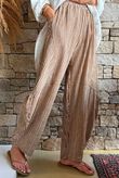 Sundaze Cheesecloth Chalk Stripe Classic Barrel Pant Hazelnut
