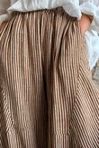 Sundaze Cheesecloth Chalk Stripe Classic Barrel Pant Hazelnut